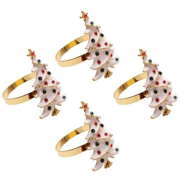 

napkin rings 4pcs exquisite christmas decorative xmas themed clasps