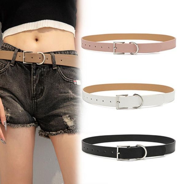 

belts 2021 classic retro fashion pu leather belt for women simple jeans female dressing ladies professional light body, Black;brown