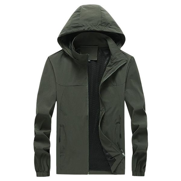

men's jackets windbreaker waterproof military hooded water proof wind breaker casual coat spring autumn men clothing 8xl, Black;brown