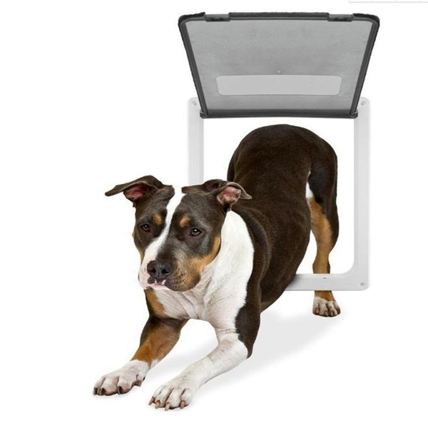 

pet door lockable cat dog kitten security flap abs plastic animal small supplies can enter and exit carriers,crates & houses