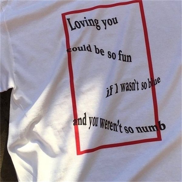 

loving you could be so fun tumblr sayings t-shirt grunge indie graphic tee aesthetic shor sleeves shirt 210512, White
