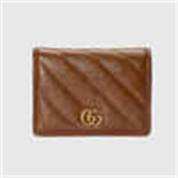 

designer luxury 466492 multi-card pocket wallet brown leather long wallets chain wallet pouches key card holders cases purse clutches brand, Black;red