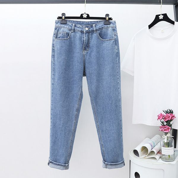 

jeans tall-waisted denim boyfriend slacks streetwear mujer cowboys, Blue