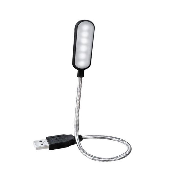 

book lights power bank lapnotebook pc computer portable usb led mini light reading table lamp flexible 6leds