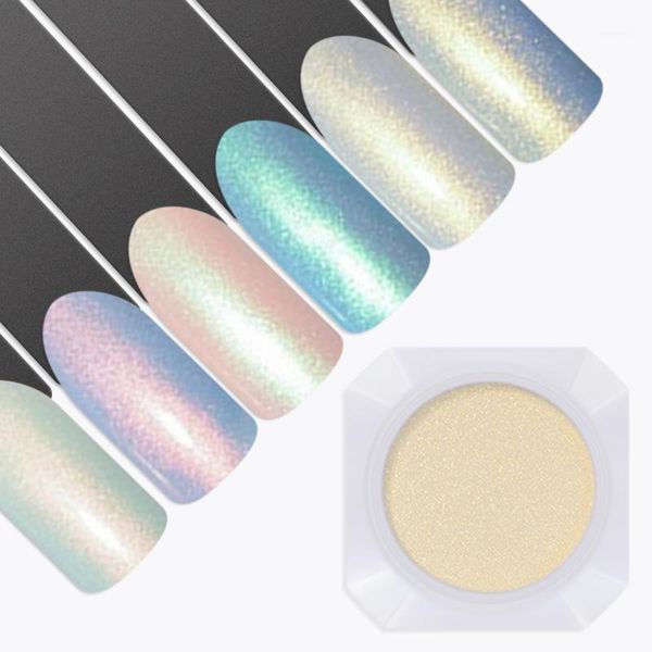 

mirror nail powder 3 colors pearl shimmer shining glitter dust mermaid manicure art dip 2g/box1, Silver;gold