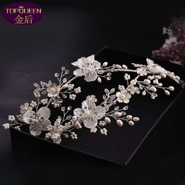 

silver shell flower diamond tiara baroque crystal bridal headwear crown rhinestone with wedding jewelry hair accessories bridal crowns headp
