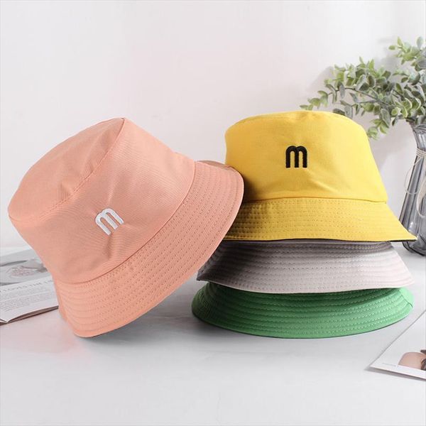 

double sided wear embroidery  panama bucket hat men women summer cap hip hop beach fisherman, Blue;gray