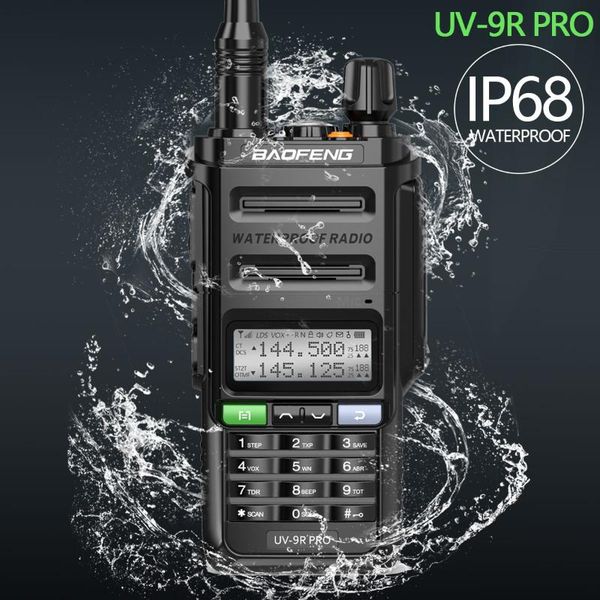 

walkie talkie baofeng talkies waterproof uv-9r pro portable cb radio transceiver vhf uhf 2 way upgraded of plus