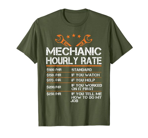 

funny mechanic shirt, White;black