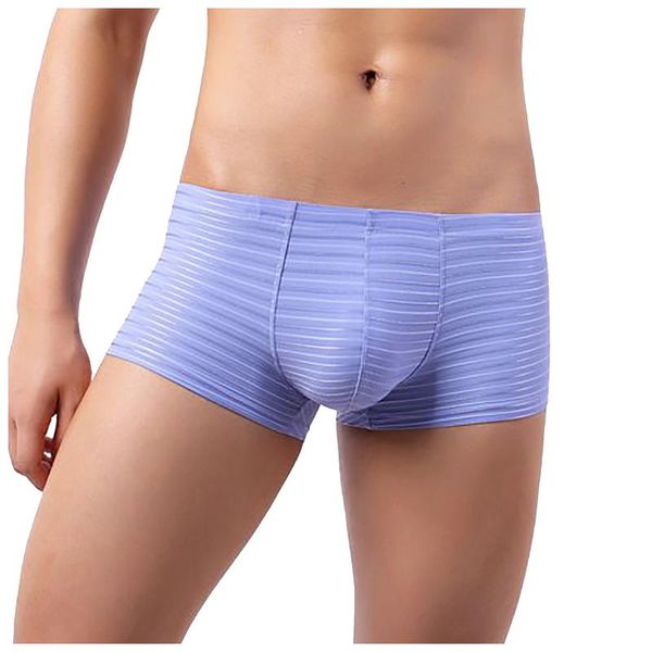 

underpants feitong boxershorts men boxers male cotton underwear fashion solid man panties striped comfortable low waist boxer, Black;white