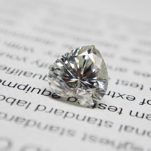 Moisangna Gra Syntheitc Moissanite Branco Coração Corte 11x11mm 5 Carat Diamond Gemstone para anel de mulher fazendo H1015