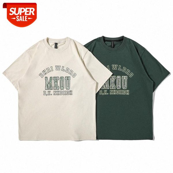 

mansclot letter print round neck pullover short sleeve t-shirt men's half #kl96, White;black