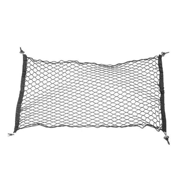 

car organizer practical 115cm x 50cmtrunk storage baggage net pocket hook for color cargo rear universal black bag