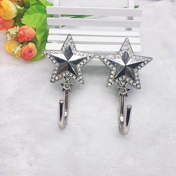 

other home decor 2pcs/pair pentagram zinc alloy curtain hooks holdback tassel wall tie back hanger holder hanging accessory