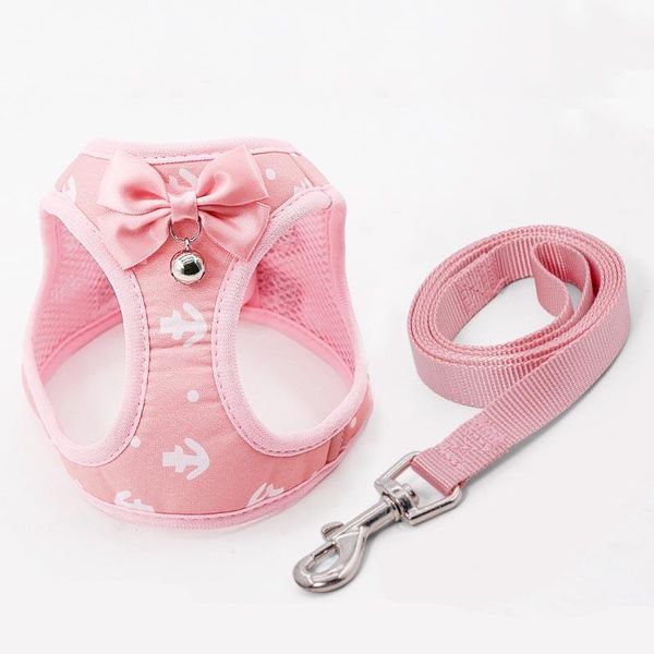 

pet harness service dog harnesses vest with leash bowtie adjustable suit tuxedo cute bowknot cat set dogs supplies collars & leads