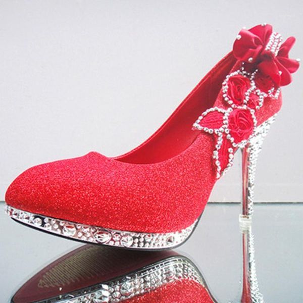 

dress shoes spring pu leather shopping casual fish mouth party travel flower rhinestone stree daily high heels1, Black