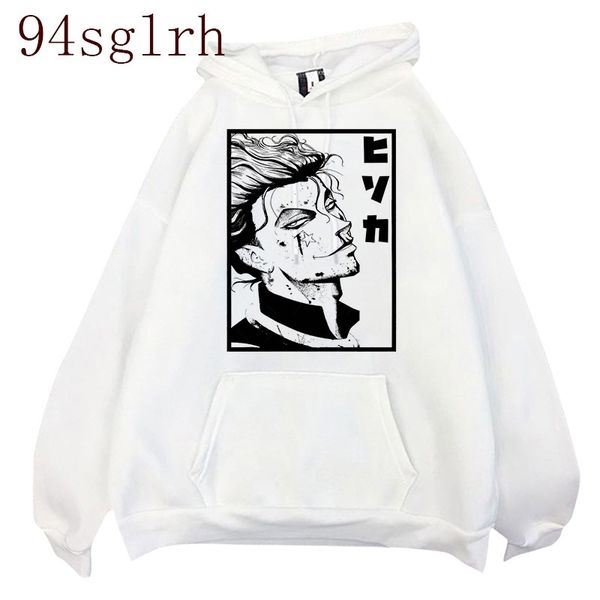 

x hunter killua hisoka hoodies funny cartoon graphic manga hoody men aesthetic cool japanese anime sweatshirt male, Black