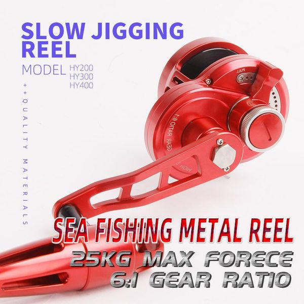 

baitcasting reels sea fishing metal slow jigging conventional 25kg large braking force haoyuworkshop made in china