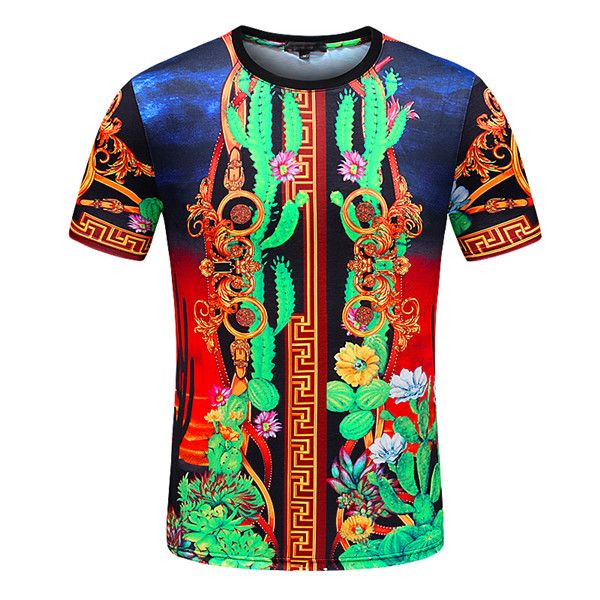 

2021 t shirt and american summer rhinestone color short-sleeved t-shirt men's graffiti personality printing tide brand casual round nec, White;black