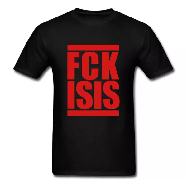

fck isis terrorist terrorism war blood battle t shirt tee, White;black
