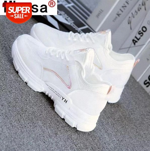 

2021 spring women shoes fashion mesh breathable casual solid color non-slip lightweight sneakers dad tenis feminino #6455