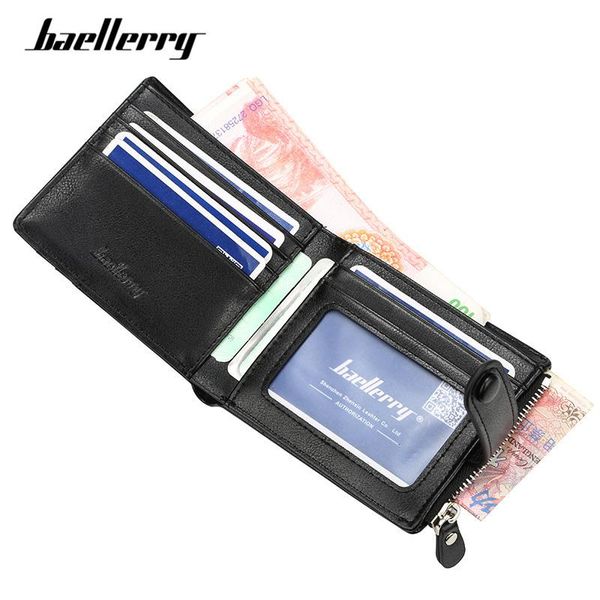 

wallets baellerry men's small wallet purse card holder slim men many slots man brand carteras, Red;black