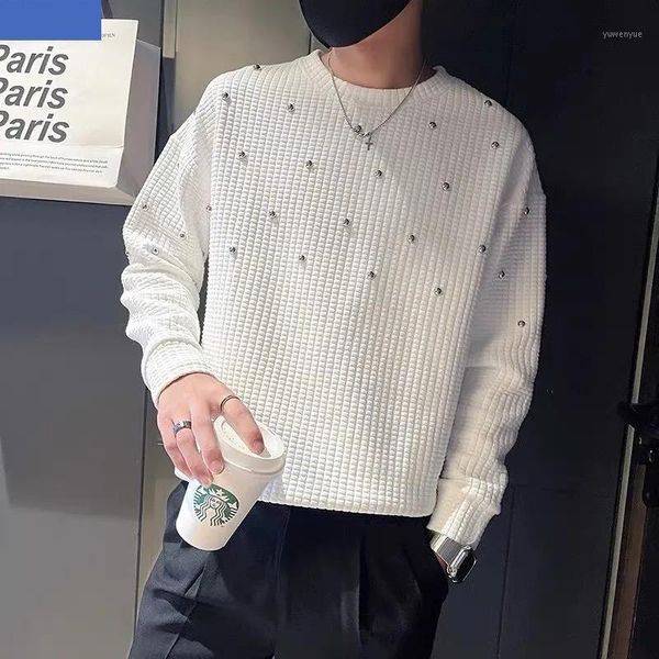 

men's hoodies & sweatshirts autumn hoodie design casual pullover trend o-neck hip-hop youth hoody black and white