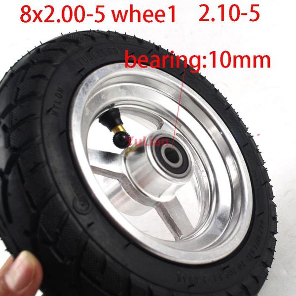

motorcycle wheels & tires 8x2.00-5 wheel tubeless vacuum tire with aluminum alloy rims for electric scooter kugoo s3 s2 s1 c3 pocket bike wh
