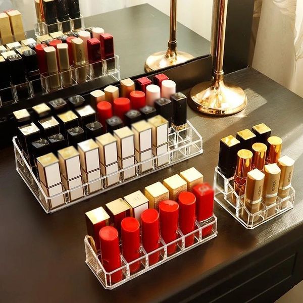 

storage boxes & bins 24 grid acrylic lipstick box makeup organizer nail polish display holder cosmetic