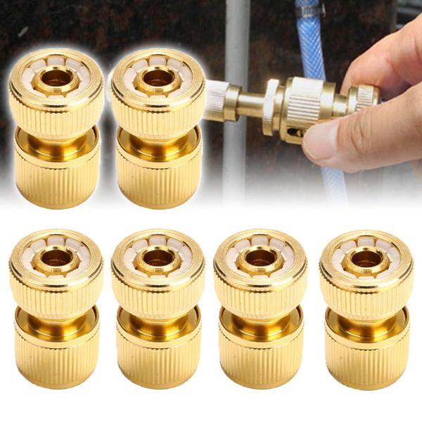 

watering equipments brass-coated hose adapter 1/2" quick connect swivel connector rust-durable garden coupling systems irrigation