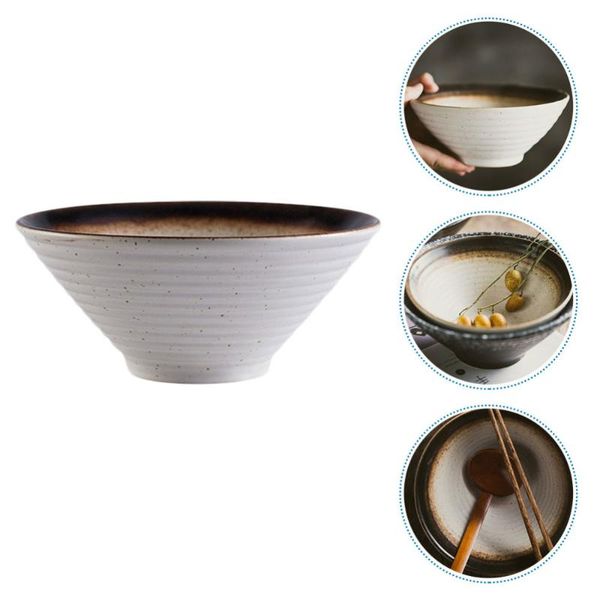 

1pc creative restaurant ramen bowl simple japanese style home ceramic bowls