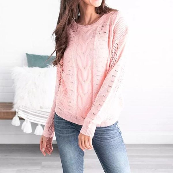 

women's sweaters women plus size long sleeve casual o neck loose fit knit sweater pullover o-neck solid colo sweater#15, White;black