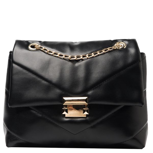 

2021 bag / fashionable embroidered thread & messenger single shoulder underarm chain, Black;red