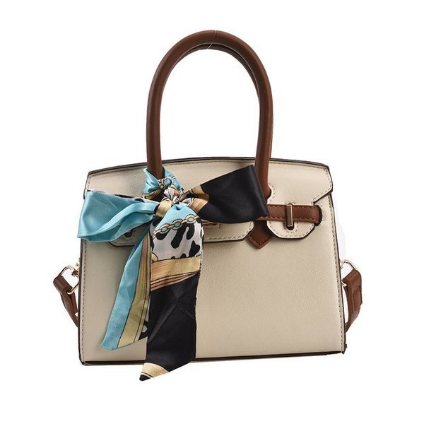 

luxury handbags 2021 new fashion temperament portable texture women's solid color simple girl silk scarf trendy bag