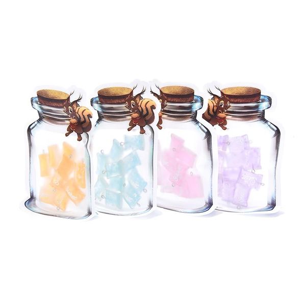 

storage bags 10pc reusable bag candy zipper portable kitchen cookies jar