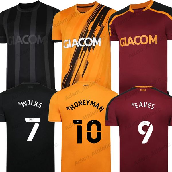 

hull city soccer jerseys 2021/22 the tigers amber home black away jersey eaves wilks honeyman football shirts elder huddlestone smith bernar, Black;yellow
