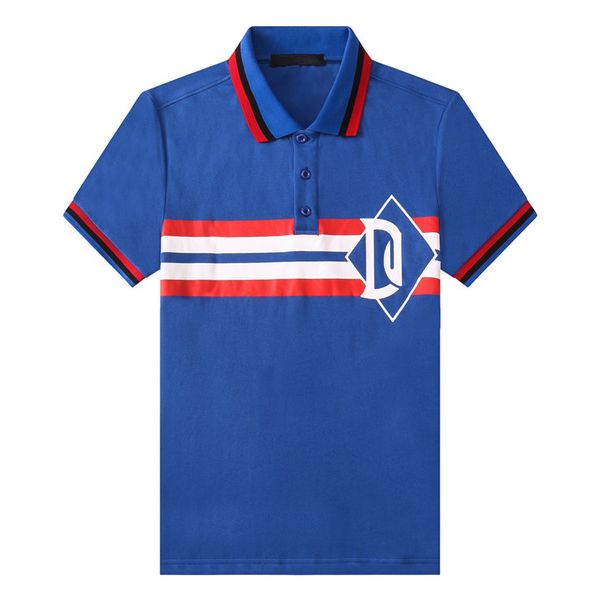 

fashion crown king mens designers polo #d002 europe off summer classic lapel tees essentials luxurys white t shirt men casual clothing with, White;black