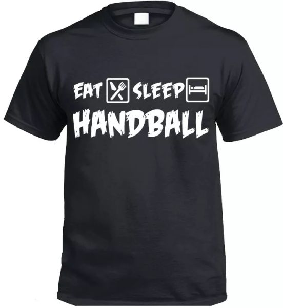 

eat sleep handball t-shirt gift, White;black