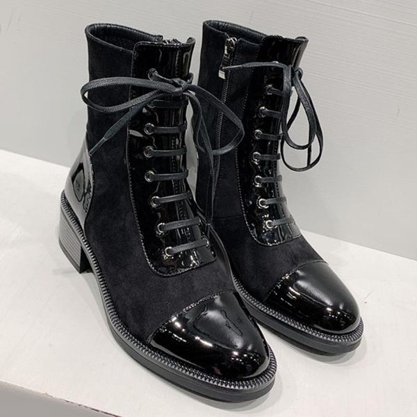 

boots black ladies genuine leather ankle for women motorcycle shoes woman
