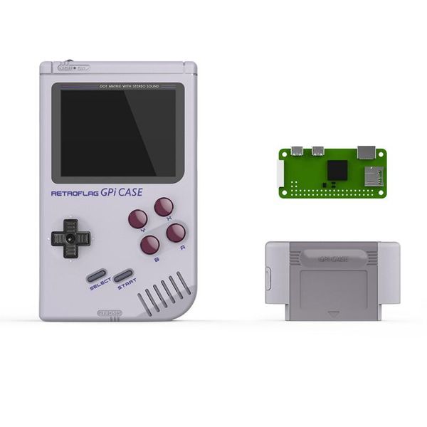 

gameboy retroflag gpi case classic handheld game console for raspberry pi zero/zero w/gameboy with safe shutdown portable players