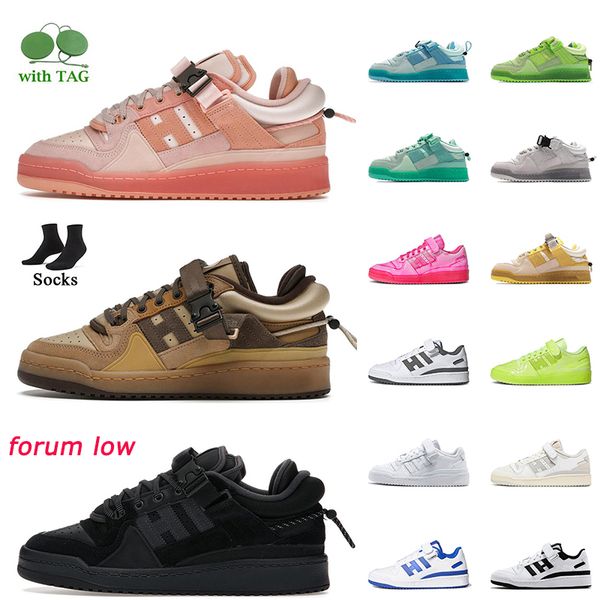 

2022 women men forum low running shoes bad bunny pink easter egg buckle brown back to school true orange yellow fluorescent white black trai