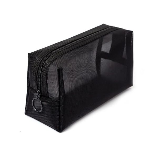 

cosmetic bags & cases 3pcs mesh makeup zipper pouch see through bag for home offices travel sale-wt