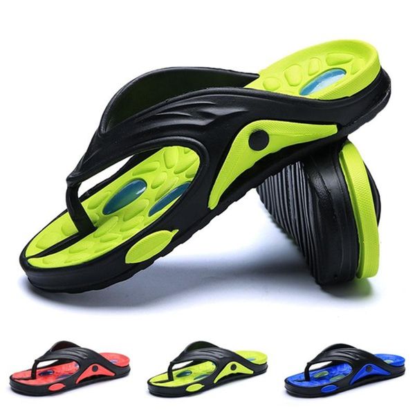 

slippers men's shoes for male plus size 40-45 fashion summer men flip flops outdoor soft casual tx432, Black