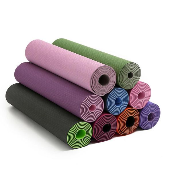 

super september bursting non slip gym tpe 6mm thickness pilates yoga mat mats