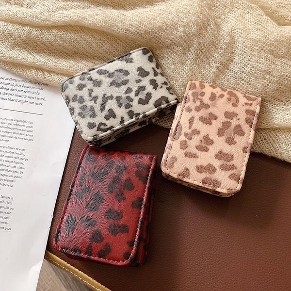 

cosmetic bags with mirror women small portable lipstick outside make up storage female fashion ladies & cases