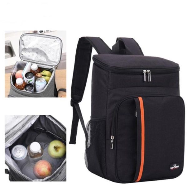 

backpack 18l large capacity cool warm insulated bag leak proof lunch thermal picnic beverage storage