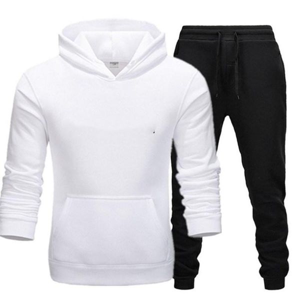 

men's tracksuits men two pieces set fashion hooded sweatshirts tracksuit hoodie autumn brand clothes hoodies+pants sets, Gray