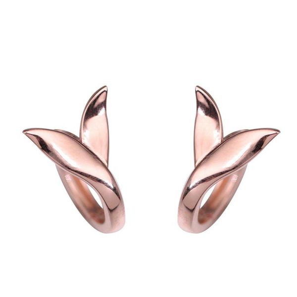 

stud cute tiny mermaid fishtail hoop earrings 100% 925 sterling silver color elegant round earring for women girls gift jewelry, Golden;silver
