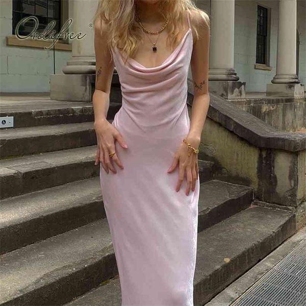 

summer women velvet party dress spaghetti strap sleeveless backless split pink slip 210513, Black;gray