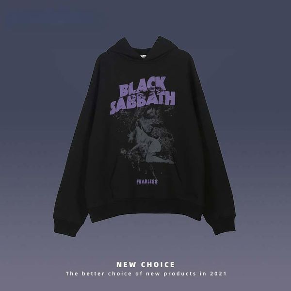 

men's hoodies & sweatshirts fleece hoodie men streetwear retro letters printed hooded mens cotton harajuku hip hop style loose pullover, Black